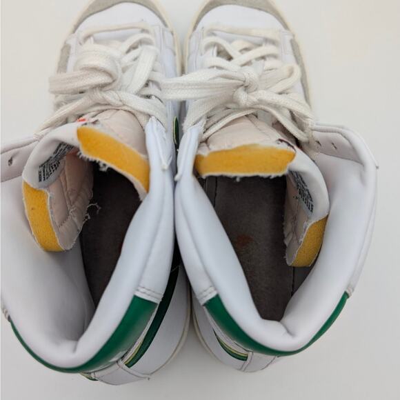 Nike Blazer Mid 77 Vintage Sneaker Shoes White/Pine Green Size US10.5 EU44.5 - Picture 4 of 11